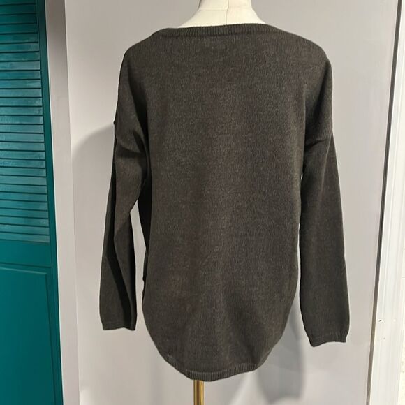 Molly Bracken NWOT Cozy Black Heart Sweater S/M - Picture 3 of 6
